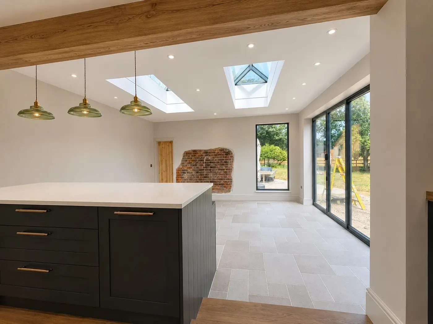 Completed Edenbridge kitchen and dining extension